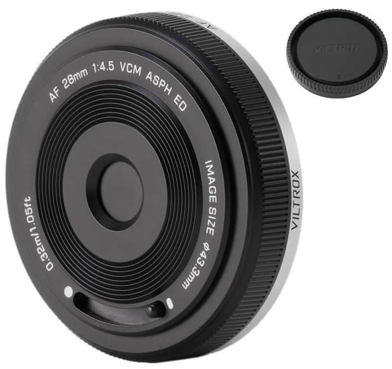 Viltrox AF 28粍 F4.5 FE Chip 超薄型水晶体 広角水晶体 Eマウント 据えつける興味の中心 フルサイズ相応う 小型＆軽さ Eマウント写真機 α6400 α6600 α6700 FX30 ZV-E10 II α7IV α7RV など 鏡鑑受け答え