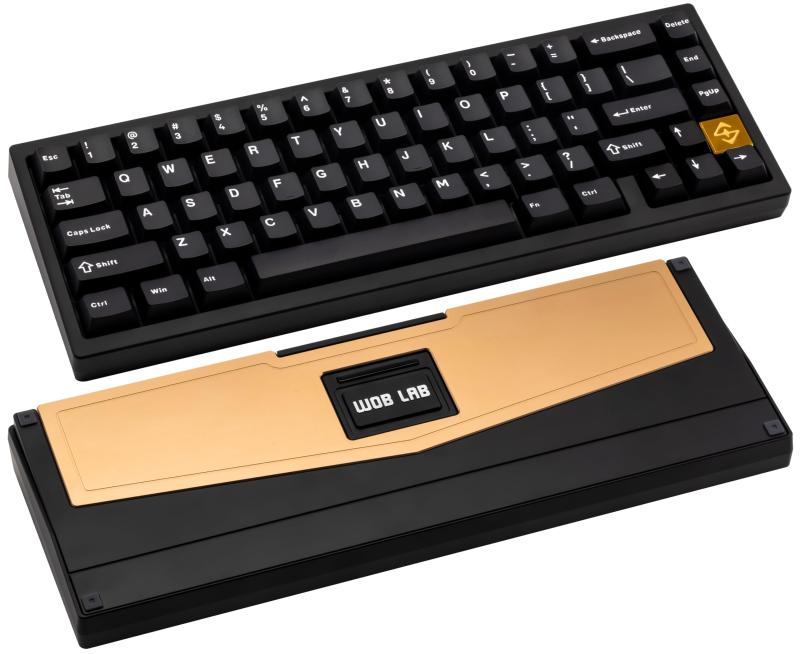 WOBKEY ZEN 65 メカニカルキーボード 3WAY接続 クイックリリース 無線 ワイヤレス 65％ US 英字配列 JIS 日本語配列 金属 アルミ合金 真鍮 低遅延 カスタム トップマウント ガスケットマウント ARGB