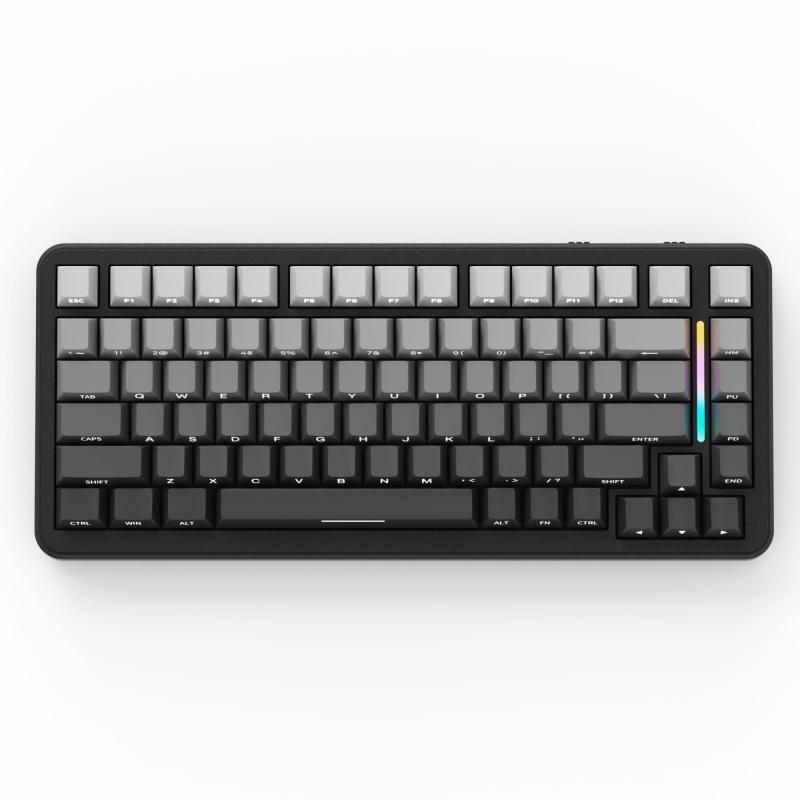 MAMBASNAKE×ATTACK SHARK M86 ゲーミンッグキーボード 無線電話 力学的鍵盤 75％ 英語申し合わせ RGBうしろ側点火装置 カスタマイズ能力のある 屁っ放り毛布社会システム 好いたらしいキーストローク音 3流行り物繋ぎ合わせる（Bluetooth/2.4G/USB-C