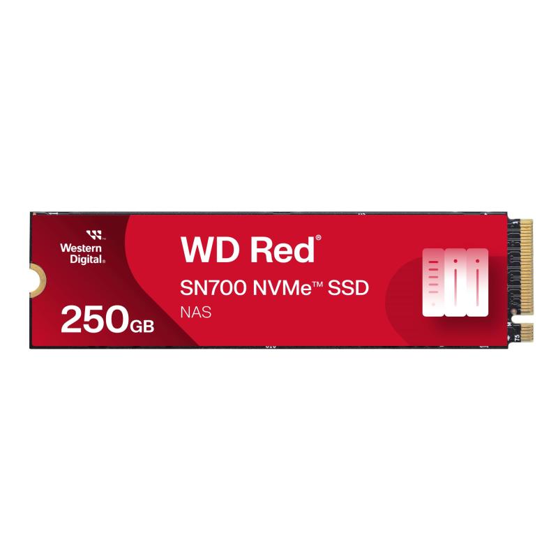 Western Digital 250GB WD Red SN700 NVMe 内蔵ソリッドステート運転 SSD NASデバイス用 - Gen3 PCIe M.2 2280 最大限度3,100MB/秒