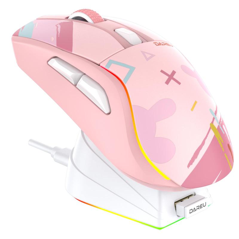 DAREU ゲーミングマウス 無線電話 働きかける対称性 RGB申し受ける照明ランプ付き添い人 A950
