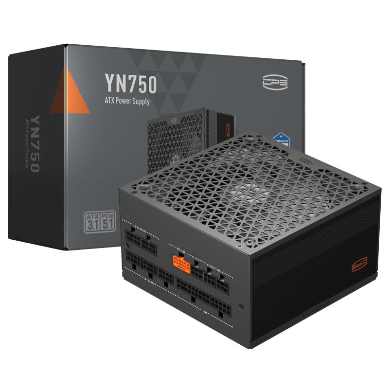 PCCOOLER CPS YN1000 ワット数、1000W 80 Plus Gold 御墨付き 完膚なきまでモジュラー PCIe 5.1 \u0026amp; ATX 3.1 ゲーミング PSU 広々とした取り替えっこ性 135粍 FDB 気違い、盛りだくさんジャパン電解コンデンサ - 10年