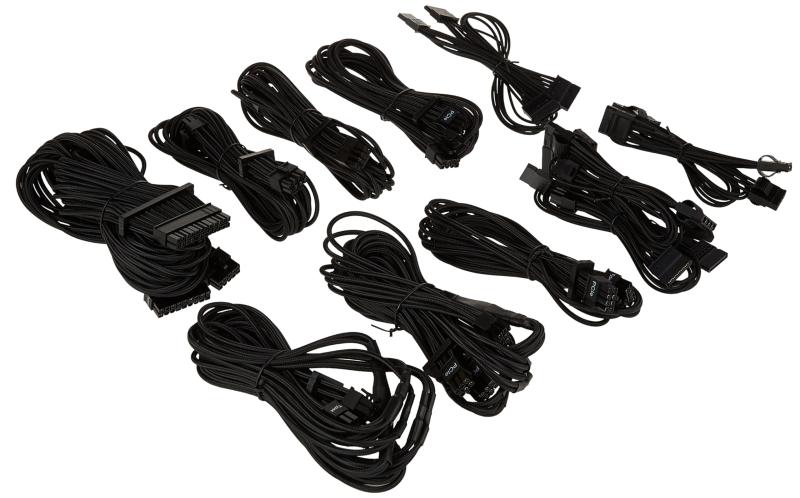 CORSAIR Premium Individually Sleeved PSU Cables 職業的一揃いの道具 Type 4 Gen 4