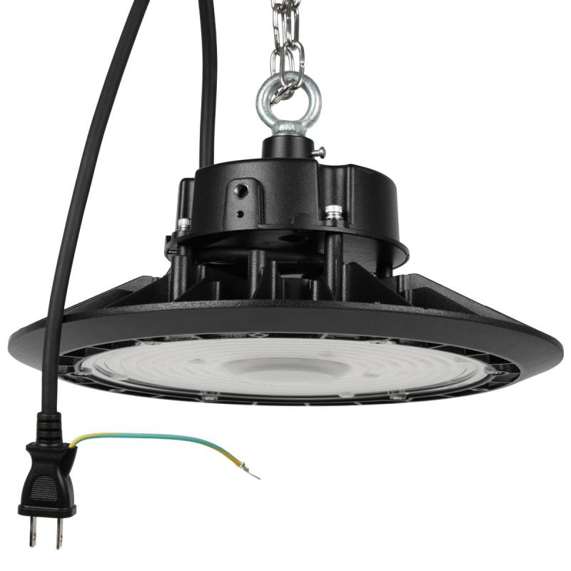 Wellux 高天井LEDライト 100W/150W/200W/240W IP65防水 防塵 5000K 昼白色 工場 倉庫 屋外 屋内対応 吊り下げ設置可 UHB73