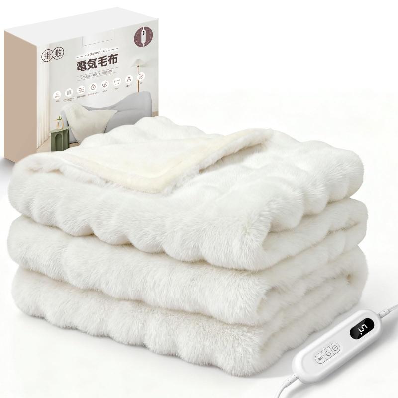 楽天市場】Juliyas電気毛布【SNSで超話題!表面兎毛調+裏面ポリエステル