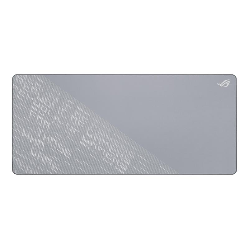 ASUS マウスパッド/ROG Scabbard II Arctic Gray XXL/超大型ゲーミングマウスパッド/耐水/耐油/防塵/ほつれ防止フラットステッチ加工/滑り止めラバーベース付き/