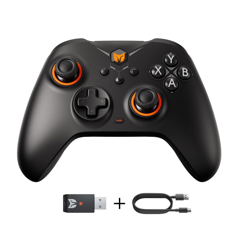 PCコントローラー、BIGBIG WON Rainbow ゲームコントローラー、PC RGBライト、カスタムボタン、マクロ、ターボ、Switch/PC用デュアルショックコントローラー