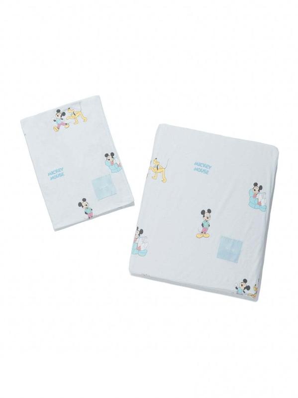 [ジェラート ピケ] 【sleep】Mickey/Minnie 刷り上げる2点仕かける(シングル) PSGG252813 レディース BLU S その他-キッチン用品・食器・調理器具