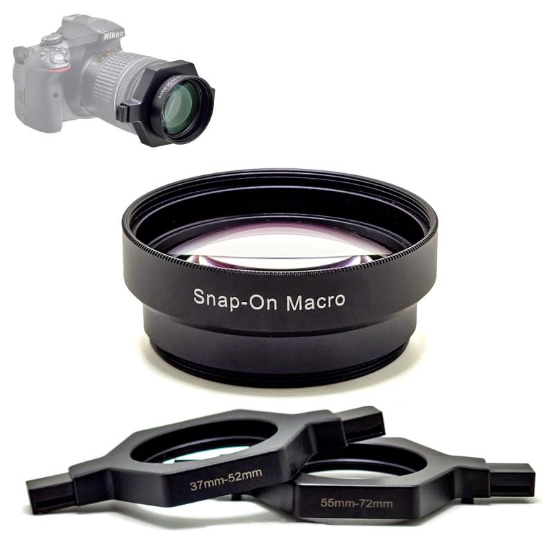 FotoZハイビジョンスナップマクロレンズ、37-52 粍と55-72 粍汎用アダプター付き添い人、ほとんどの Canon Sony Nikon Olympus Panasonic 写真機と取り替えっこ性があり、37 40.5 43 46 49 52 55 58 6
