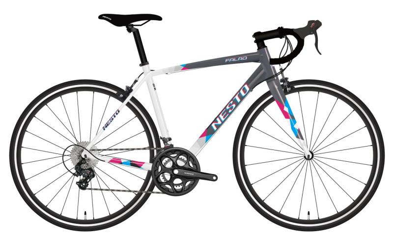 【完全組立配送】NESTO(ネスト) ファラド 700×25C 14段変速 超軽量 430mm スモークグレー