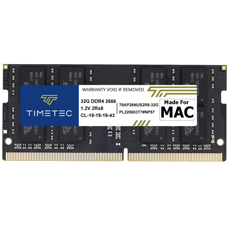 Timetec Hynix 集積回路 Apple DDR4 2666MHz パソコン4-21300 SODIMM Memory Upgrade For Mac Mini 8,1 Late 2018 and iMac TBD2 Retina 5K 27-inch