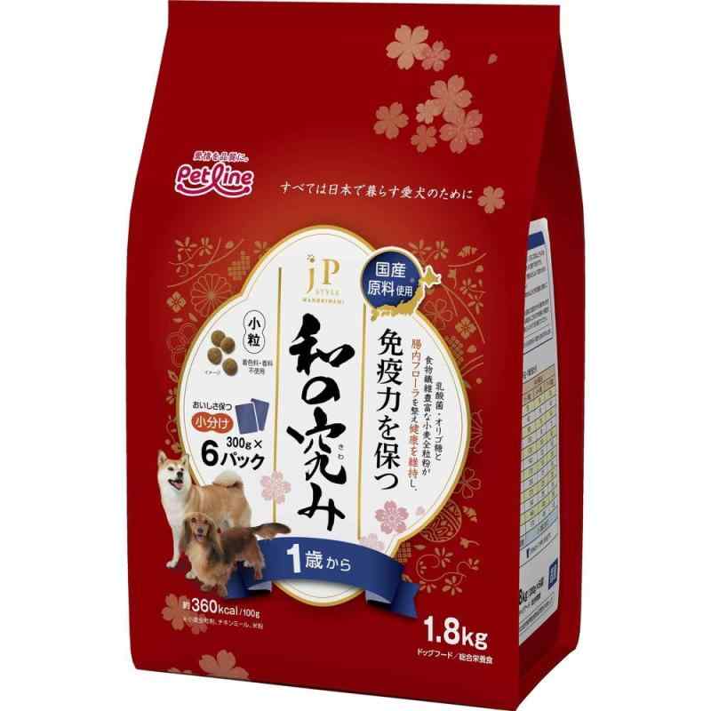 (まとめ買い)ペットライン JPスタイル和の究み 小粒 1歳から 1.8kg(300g×6) 犬用フード 【×3】|ciel-sora