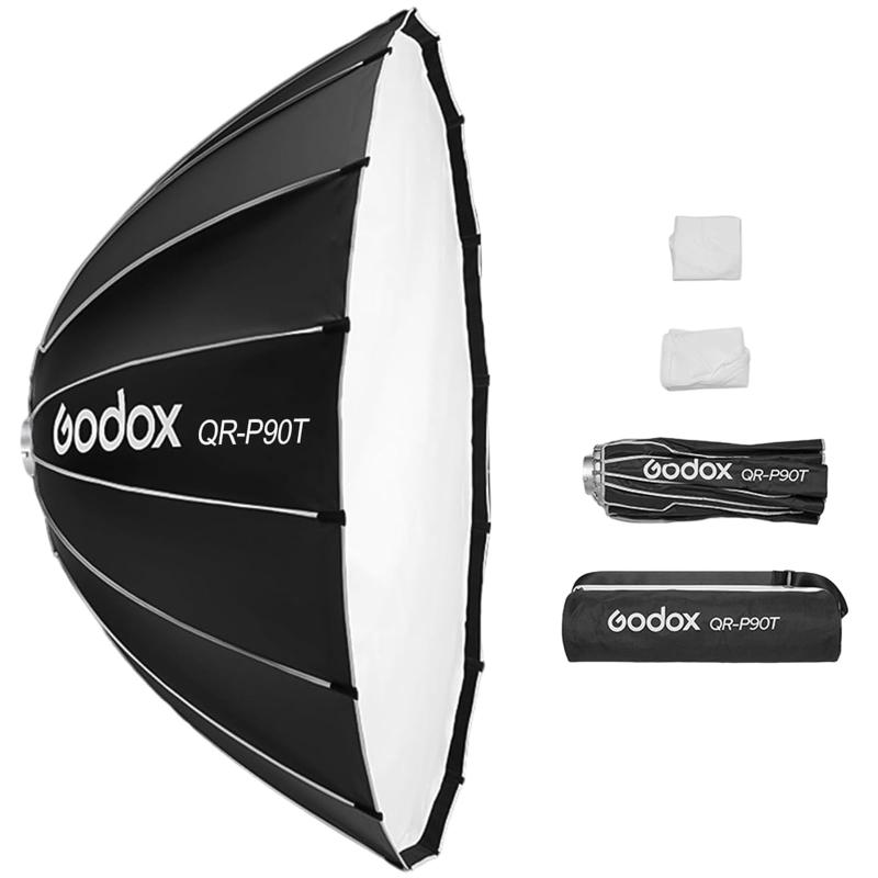 Godox QR-P60T 60cm godox ソフトボックス クイックリリース 放物線ソフトボックス プロフェッショナル折りたたみソフトボックス標準ボーエンマウント ディフューザー写真スタジオ写真ポートレ|ciel-sora
