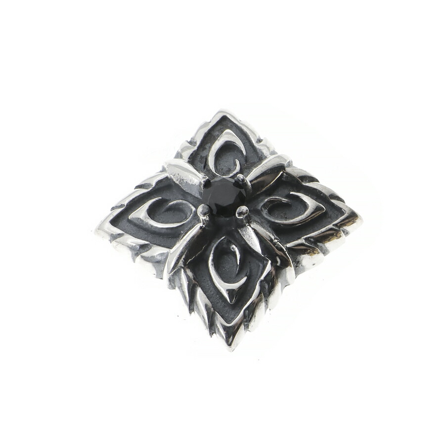 楽天市場】シルバー925 コンチョ クロス フローラル 直径 約18.5mm