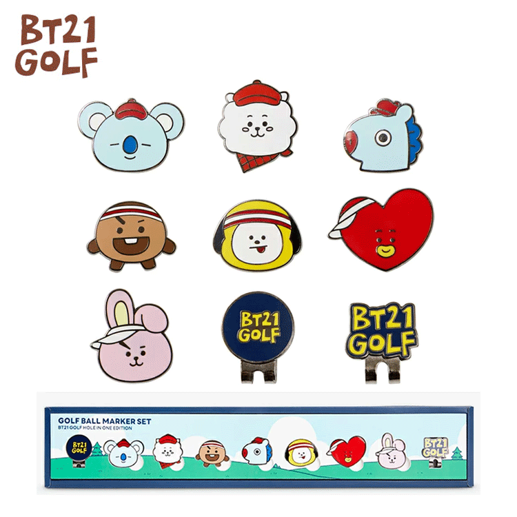 BT21 Golf HOLE IN ONE Golf マーカー Lucky 7 SET【Ly】｜Cielblu Sports 店 9,075円