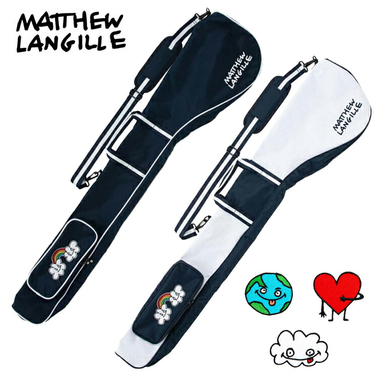 Matthew Langille マシュー・ランガイル ゴルフ クラブケース MACC-01 ゴルフクラブバッグ クラブバッグ【ネイビー】【ホワイト】【クラブ入れ】