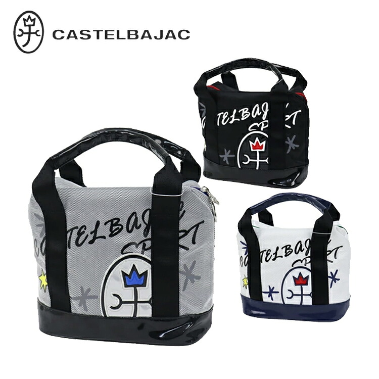 【ポイント10倍】カステルバジャック CASTELBAJAC エナメル調切替 家紋ロゴワッペン カートポーチ ポーチ 7235381304 ゴルフバッグ 2025年モデル｜Cielblu Sports 店