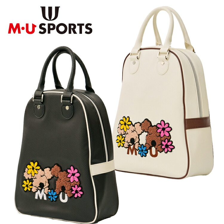 MU SPORTS　MU スポーツ MUキャラクター立体サガラ刺繍 シューズケース ゴルフバッグ シューズバッグ 703R6332 【バッグ】【ゴルフバッグ 】【M・U SPORTS】【MUスポーツ】【エムユー】2025 新作