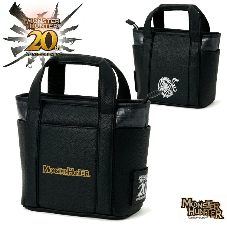 【数量限定】 MONSTER HUNTER 20th ANNIVERSARY モンスターハンター 20周年記念 ラウンドバッグ 黒龍 ミラボレアス RBMH-202 カートバッグ ゴルフバッグ 限定