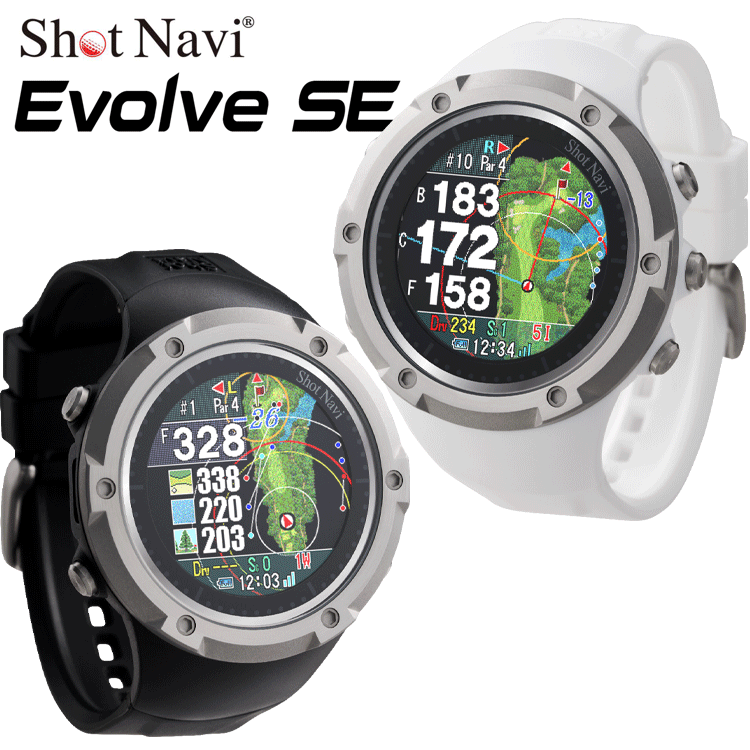 Shot Navi(ショットナビ)  W1 Evolve ブラック Amazon | Shot Navi W1 Evolve(ショットナビ) ネイビー×シルバー