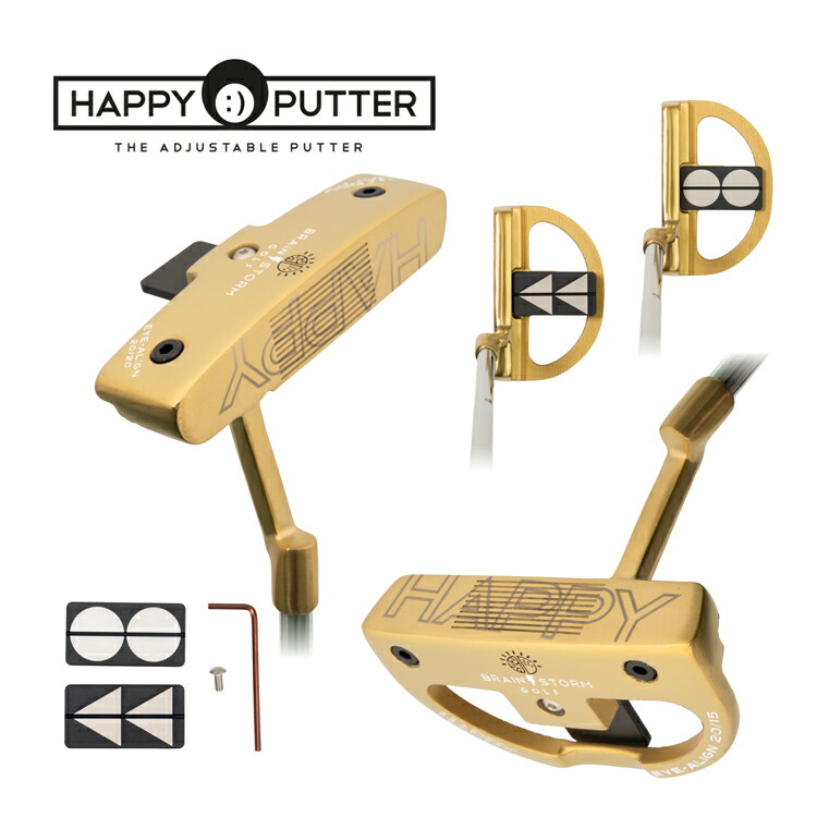 楽天市場】ブレインストームゴルフ ハッピーパター HAPPY Patter Eye
