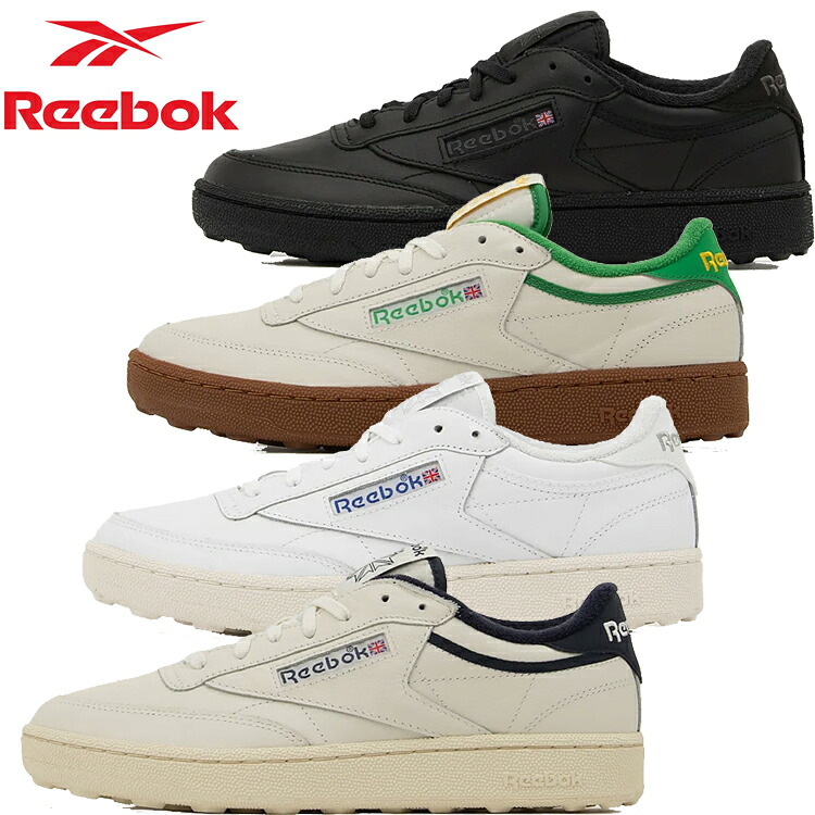 【ポイント10倍】Reebok リーボック ゴルフ シューズ CLUB C GOLF クラブシー ゴルフ スパイクレス メンズ フルグレインレザーアッパー ゴルフシューズ 男性用 139367