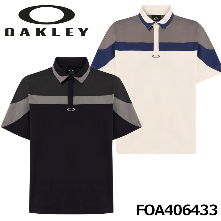 Oakley ポロシャツ XXL ブラック NPBロゴ 10210040-0.gif