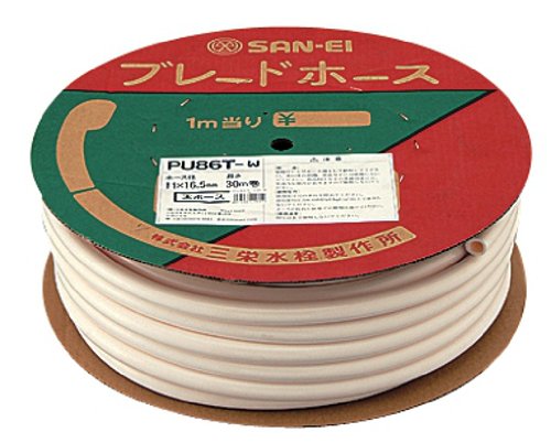 SANEI(サンエイ) ブレードホース シャワー導管 とり捨てるして当て嵌める 長さ30m 白いこと PU86T-W