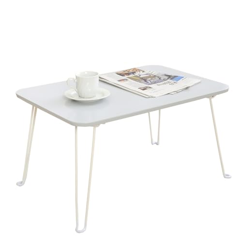 不二貿易 ローテーブル 折りたたみテーブル くすみカラー 幅60×奥行40×高さ32cm コンパクト収納 グレー クレール 85380