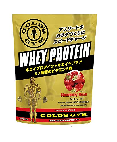 ゴールドジム(GOLD'S GYM) ホエイプロテイン ストロベリー風味 360g
