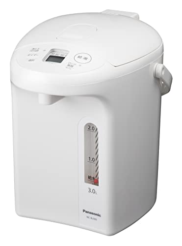 パナソニック 電気ポット 3.0リットル 真空断熱 省エネ保温 お好み温度調節 給湯量(2段階+コーヒー用) ホワイト NC-BJ305-W｜Ciel de neige