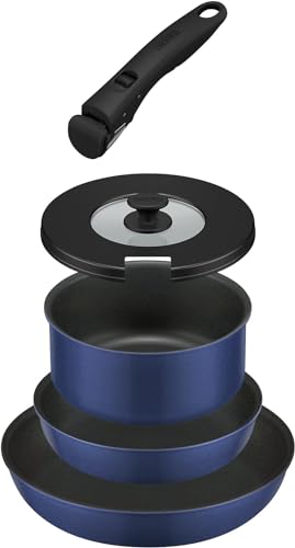サーモス デュラブルシリーズ 手持ち部分のとれるフライパン5点仕掛けるCA 屁っ放り火専用 インディゴブルー KSC-5A IBL
