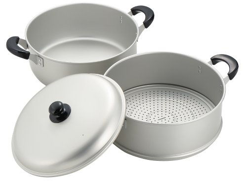 ニューセレット 軽銀 2段 蒸し器 30糎 H-2419