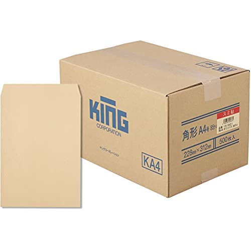 キングコーポレーション クラフト封筒 角形A4号 85g 500枚入 151801 6,272円