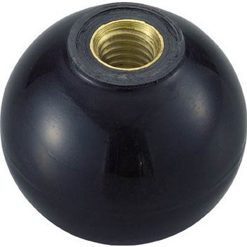 TRUSCO(トラスコ) 脂製手持ち部分玉 金具付黒 25×M8粍 (20個入) TPC25-8BK