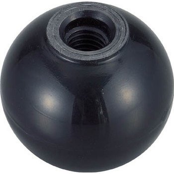 TRUSCO(トラスコ) 脂製手持ち部分玉 金具なし黒 40×M12粍 (20個入) TPB40-12BK