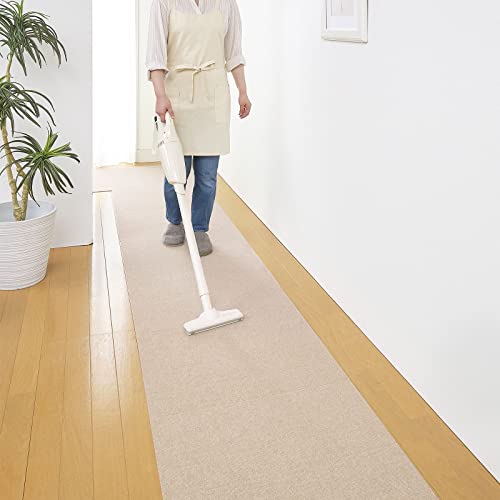 Sanko 【日本製 撥水 消臭 洗える】サンコー ずれない ジョイントマット キッチンマット リビング 45×60cm ライトベージュ 12枚|Ciel de neige