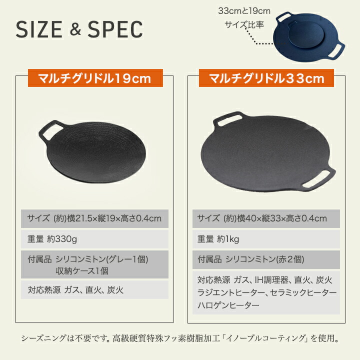 お買い物マラソン!P最大33倍!マルチグリドル丸型鉄板フライパンマルチグリドルパングリルパンJHQ正規品19cmミニサイズ新商品ガスコンロ直火炭火バーベキューソロキャンプアウトドア登山軽量新ロゴメーカー保証付