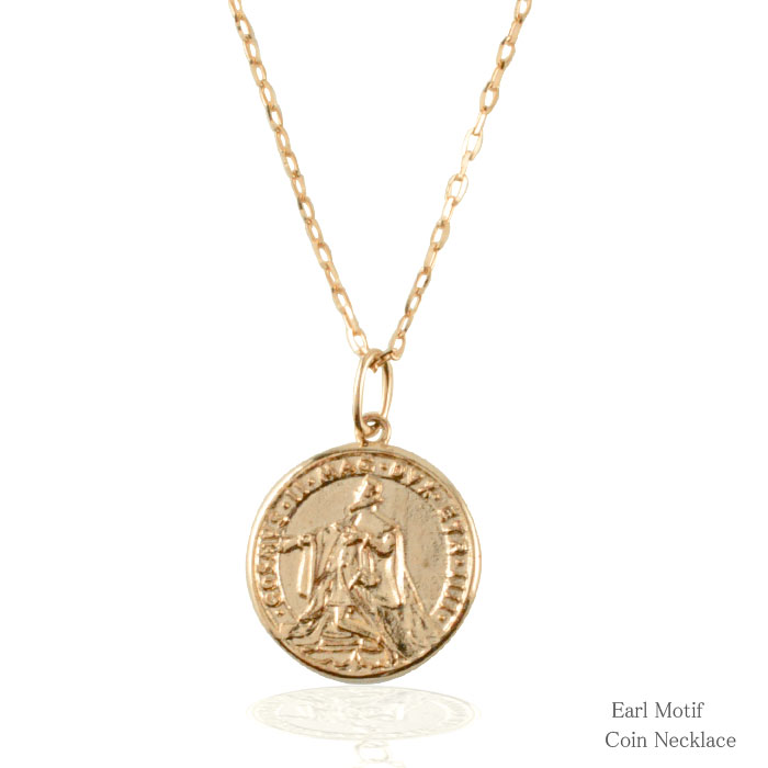 コインネックレス k18 ネックレス コインタイプ ピンクゴールド コインモチーフk18 レディース 18k 18金 ペンダント アンティーク ゴールド 感謝 祈り シンプル 地金 上品 華奢 プレゼントに 人気 記念日 硬貨|シエロブルー
