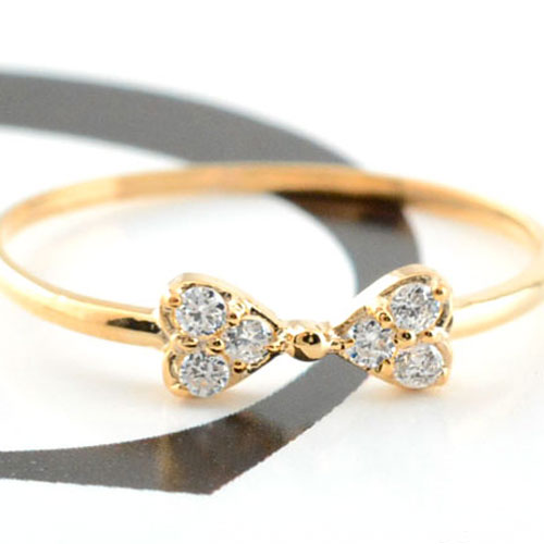 楽天市場】リボンモチーフ レディース ピンキーリング