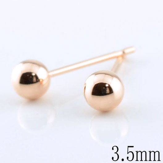 【期間限定価格】【新品未使用】 K14 14金 5mm ピアス 丸玉 刻印 lilimia_802610