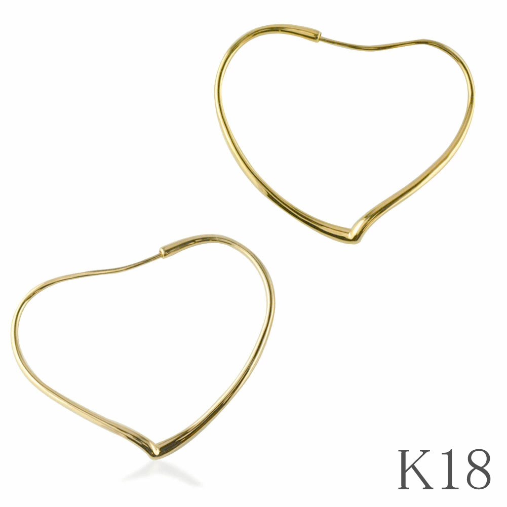 楽天市場】10金 ピアス k10 ハート ゴールド オープンハート