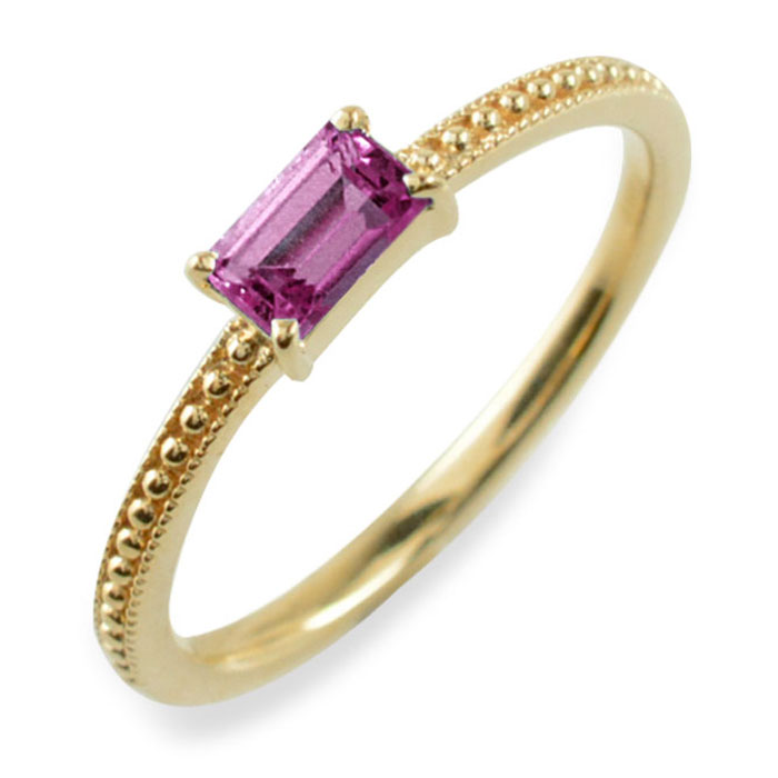 楽天市場】【BLACK FRIDAY ポイント10倍】 k18 リング バケットカット