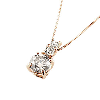 【ポイント10倍】 k18 ネックレス ダイヤモンド ダイヤ 記念日 ピンクゴールド 18k 18金 ペンダント レディース 母の日 誕生日