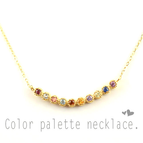 【10%OFFクーポン配布中】 18金 ネックレス アミュレット レディース ペンダント ゴールド 18k pendant Vライン 華奢 ミルウチ 誕生石 天然石 シンプル 記念 誕生日 ライン アンティーク スキンジュエリー 母の日 誕生日