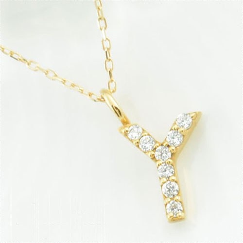 イニシャルY ゴールドネックレス 楽天市場】【10%OFFクーポン配布中】 18金 ネックレス 【Y】イニシャル