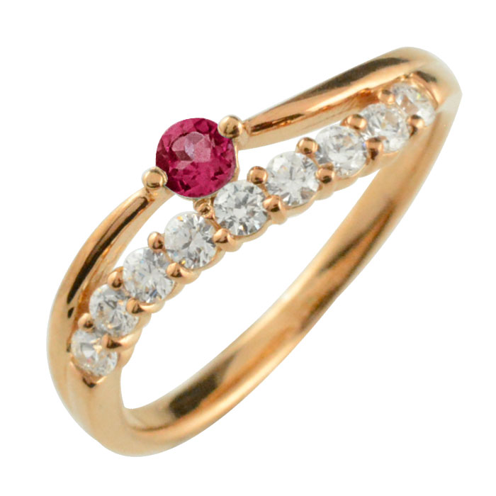 楽天市場】K18YG ルビー ダイヤモンド リング 13号 イエローゴールド