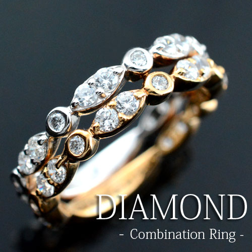 楽天市場】【ファッションザセール10％OFF】 18金 リング ダイヤモンド