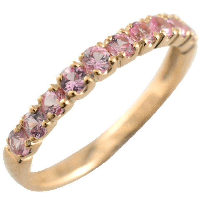 楽天市場】k10 ピンクサファイア リング 指輪ピンクゴールド