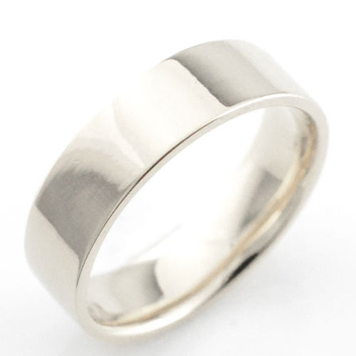 レディース リング シルバー シンプル SV925 ストレート 平打ち 地金リング 結婚指輪 エンゲージリング ハンドメイド 6mm クリスマス Xmas｜シエロブルー 12,096円